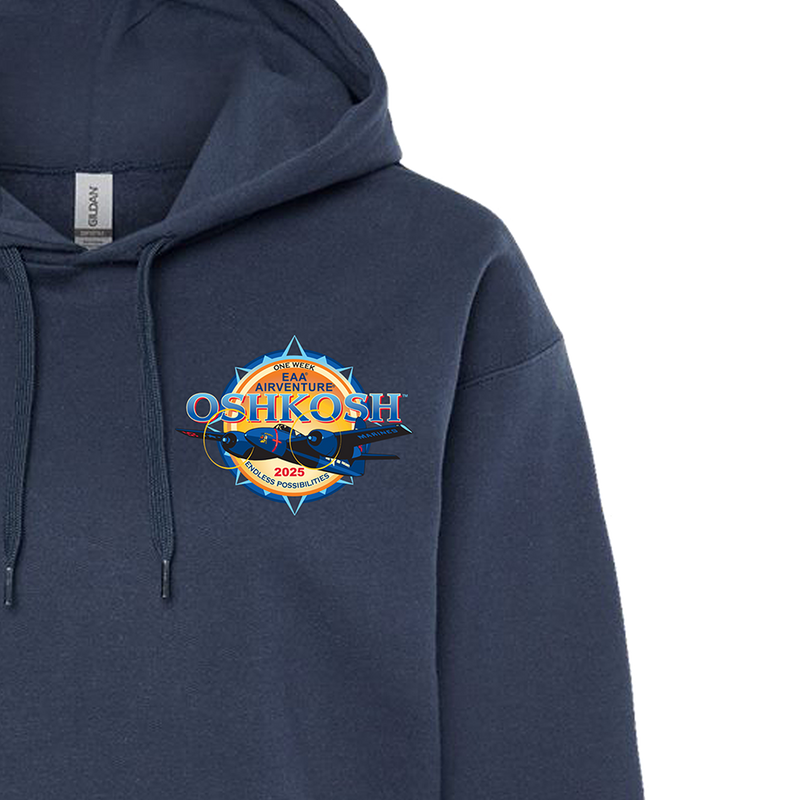 EAA AirVenture Oshkosh 2025 Event Hooded Sweatshirt