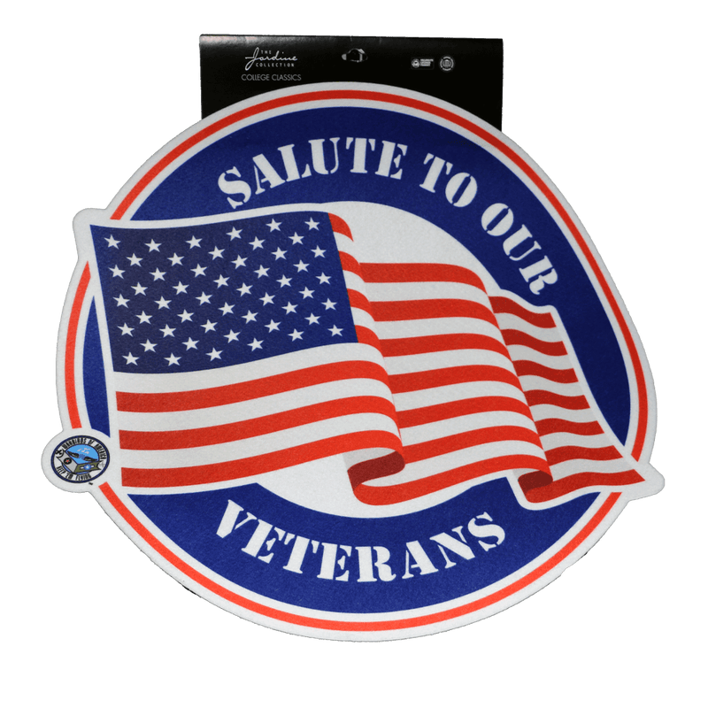 Pennant 18 x 18 Salute our Veterans - WB