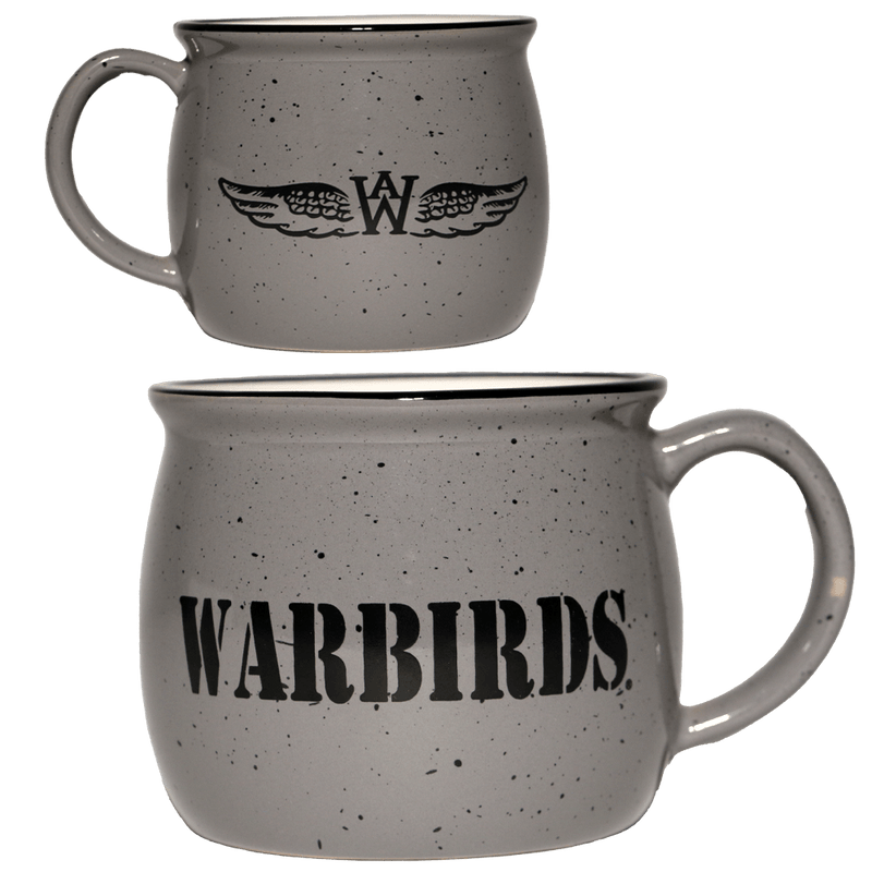 Mug Gray Colonial Wing Logo 17 oz-WB