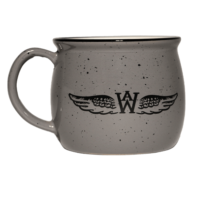 Mug Gray Colonial Wing Logo 17 oz-WB