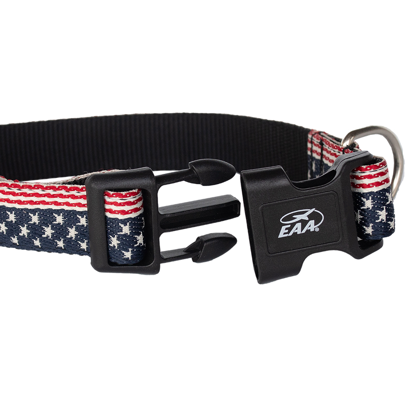 EAA American Flag Dog Collar