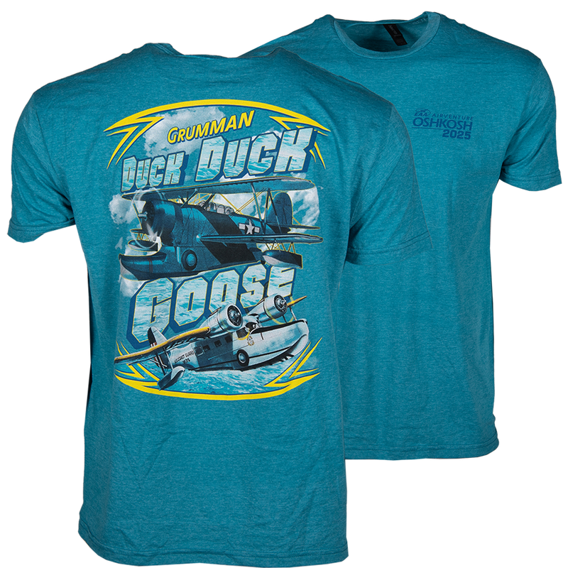 EAA AirVenture Oshkosh 2025 Grumman Duck Duck Goose T-Shirt