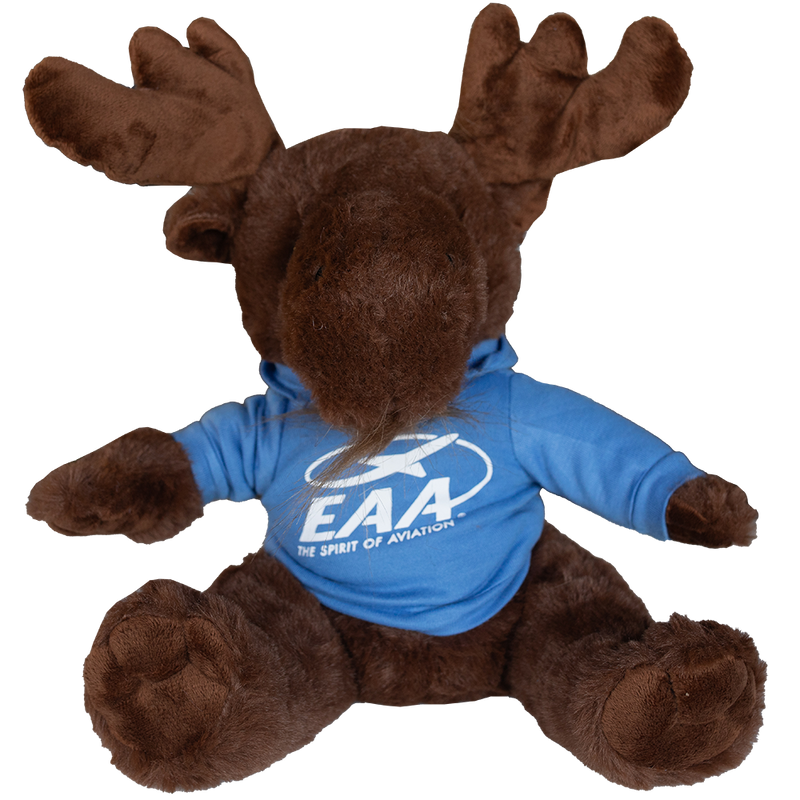 EAA Moose Plush – 12" with Hooded Sweatshirt