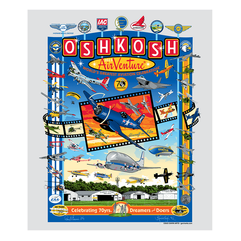 EAA 70th Anniversary Airventure 2023 Poster