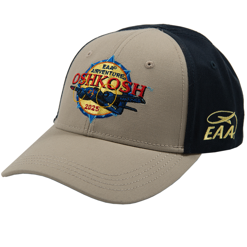 EAA AirVenture Oshkosh 2025 Event Cap, Tan