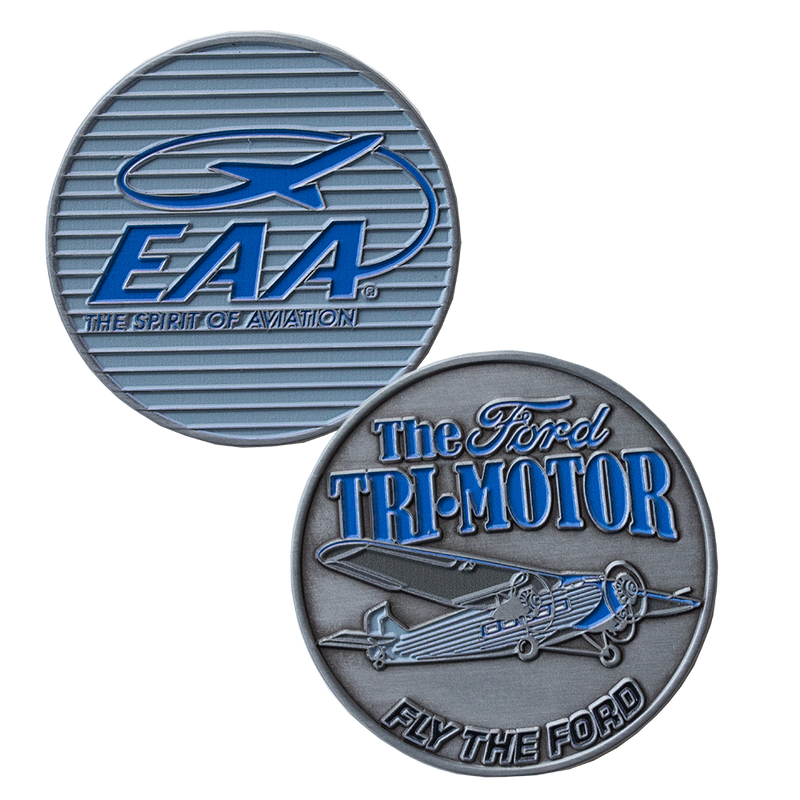 EAA Ford Tri-Motor Challenge Coin