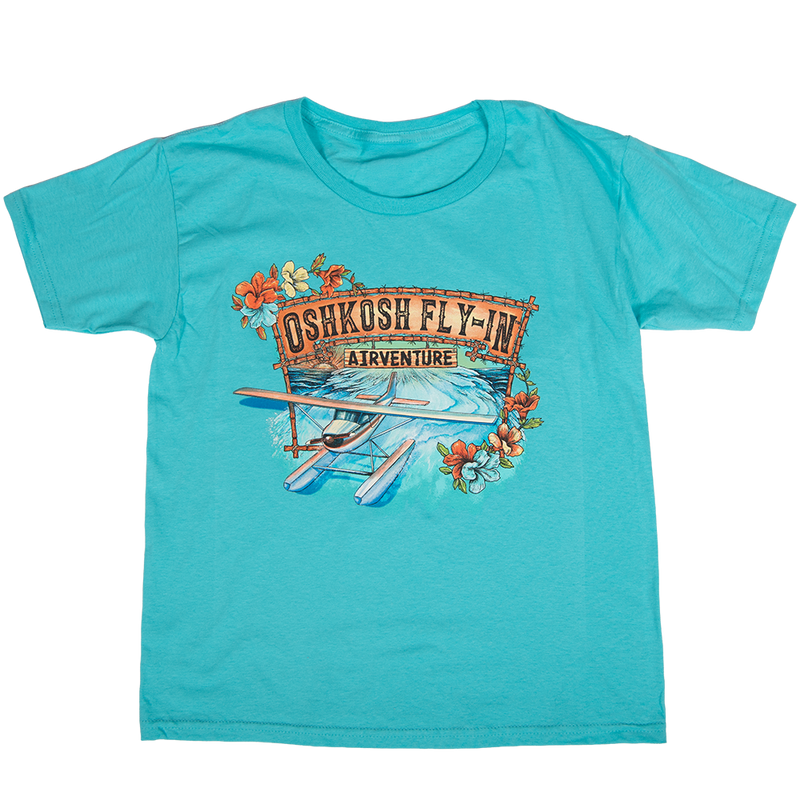 EAA Youth AirVenture Oshkosh Hibiscus Seaplane T-Shirt: