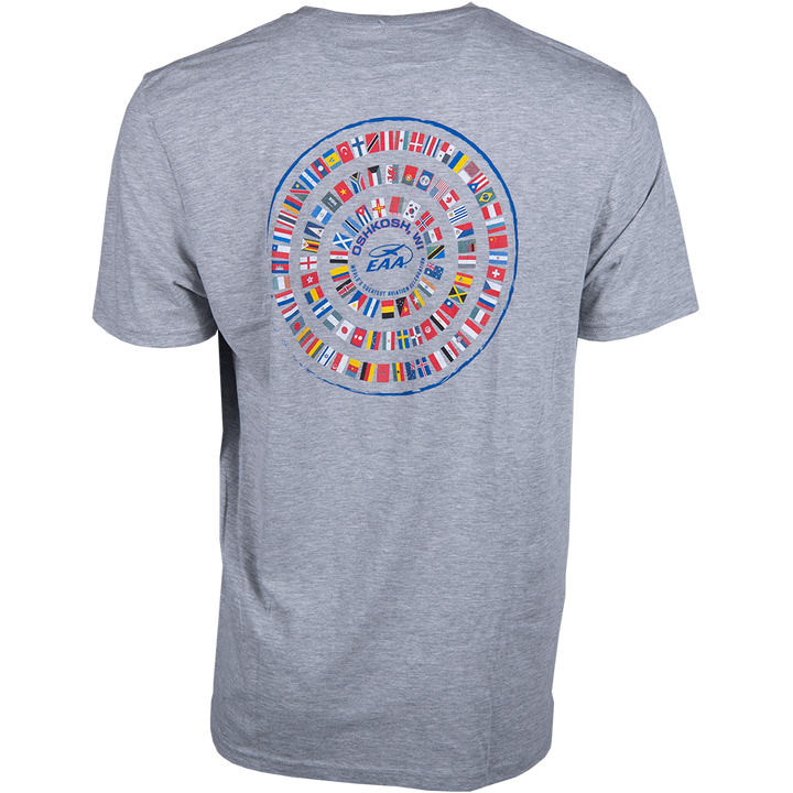 EAA AirVenture Oshkosh 2025 International Flags T-Shirt