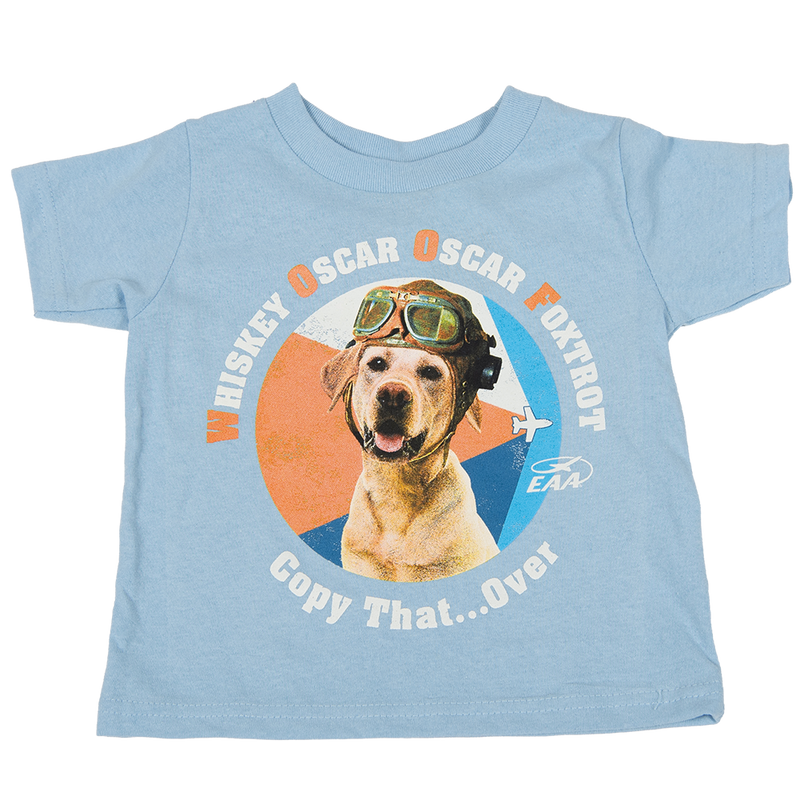 Tshirt WOOF Dog Blue Youth