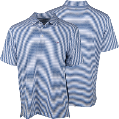 EAA Lifetime Member Men's Vineyard Vines Striped Polo