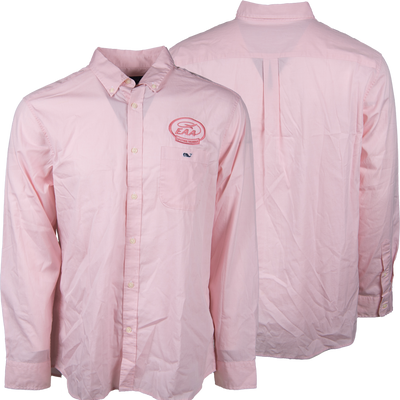 EAA Lifetime Member Men's Vineyard Vines Solid Poplin Shirt