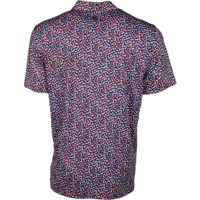 EAA Men's Flag & Anthem MadeFlex Polo, Red/White/Blue Stars