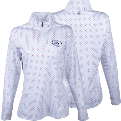 EAA Lifetime Member Ladies' 1/4 Zip Stars Performance Pullover