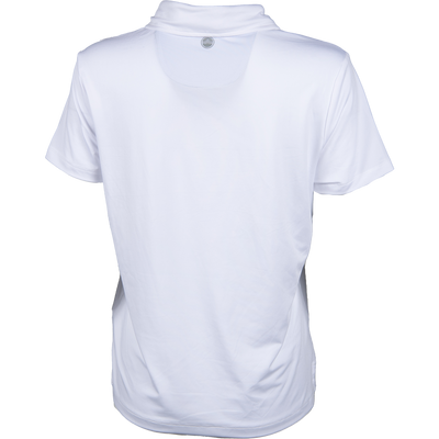 EAA lifetime Member Ladies' Solid White Performance Polo
