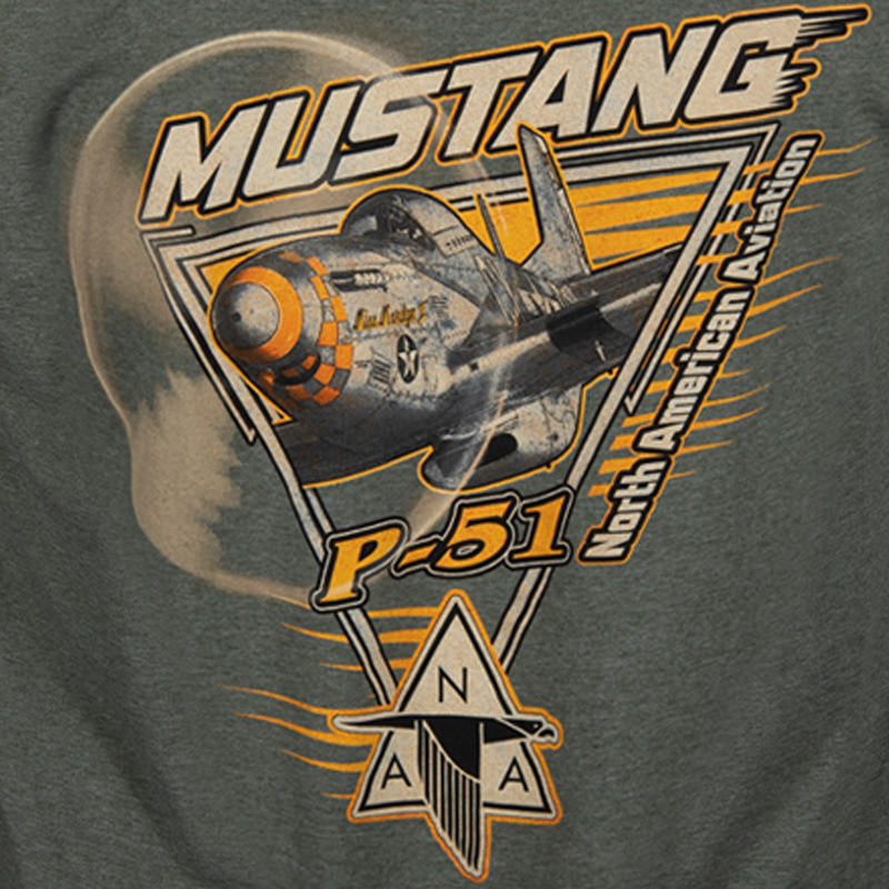EAA AirVenture Oshkosh 2025 Mustang P-51 T-shirt