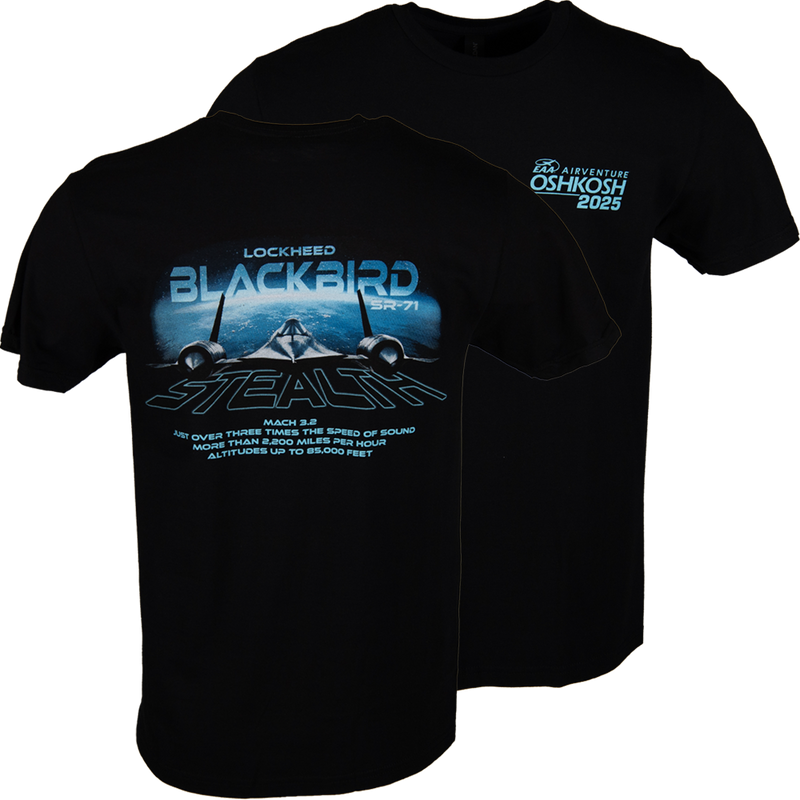EAA AirVenture Oshkosh 2025 Blackbird SR-71 T-shirt