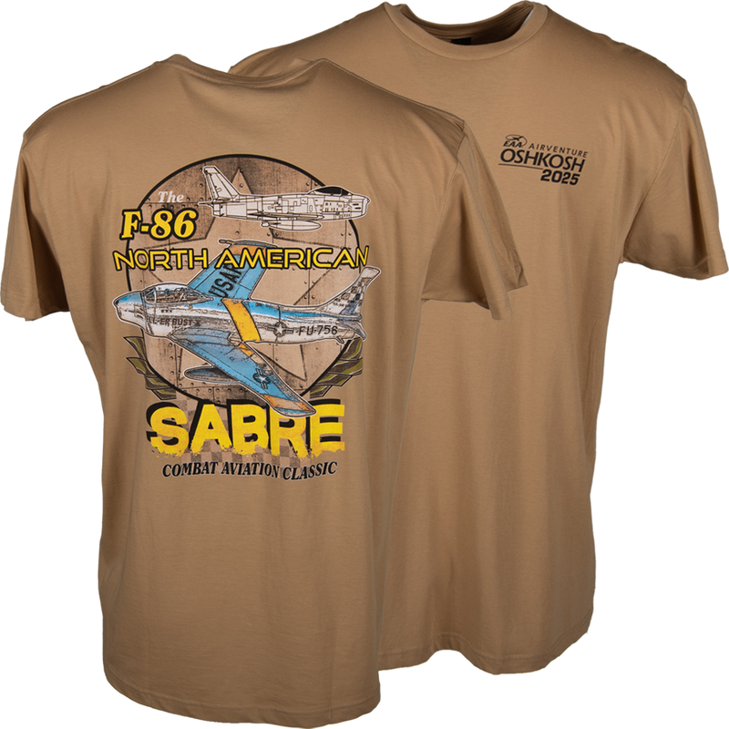 EAA AirVenture Oshkosh 2025 F-86 Sabre T-shirt