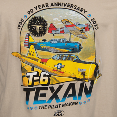 EAA AirVenture Oshkosh 2025 T-6 Texan T-shirt