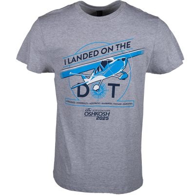 EAA AirVenture Oshkosh 2025 Land on the Dot T-shirt