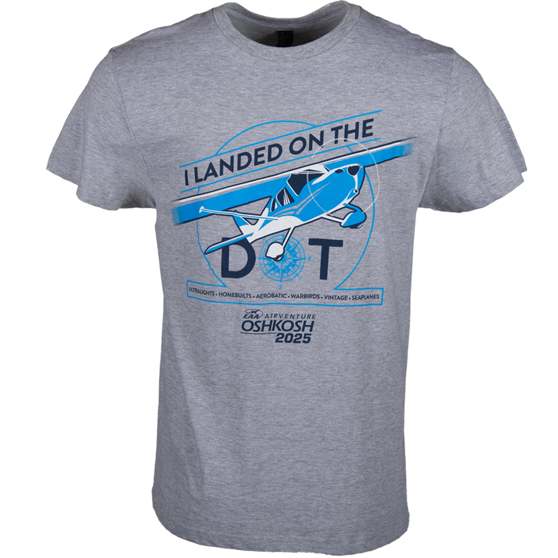 EAA AirVenture Oshkosh 2025 Land on the Dot T-shirt