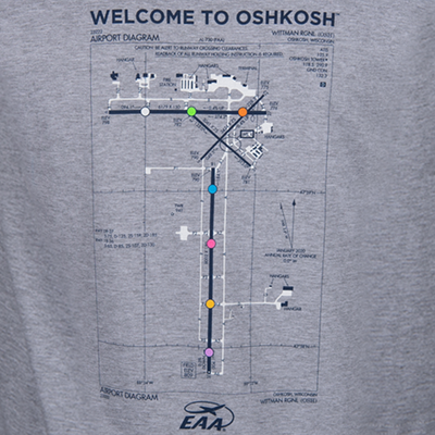 EAA AirVenture Oshkosh 2025 Land on the Dot T-shirt