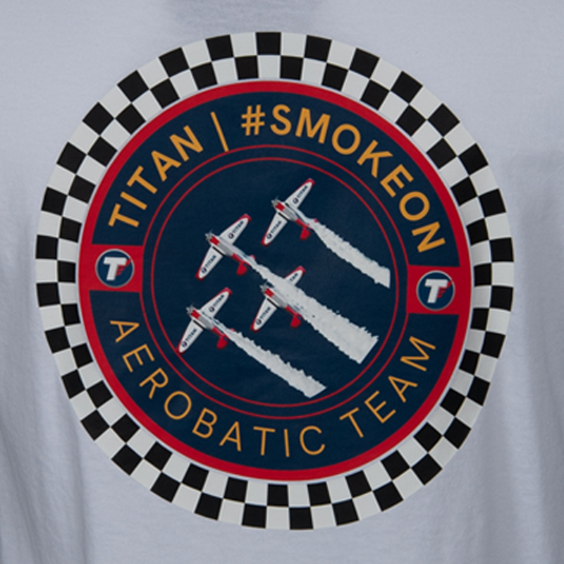 EAA Titan Aerobatics White Smoke On! T-Shirt
