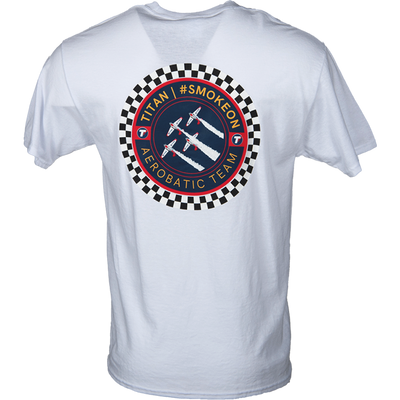 EAA Titan Aerobatics White Smoke On! T-Shirt