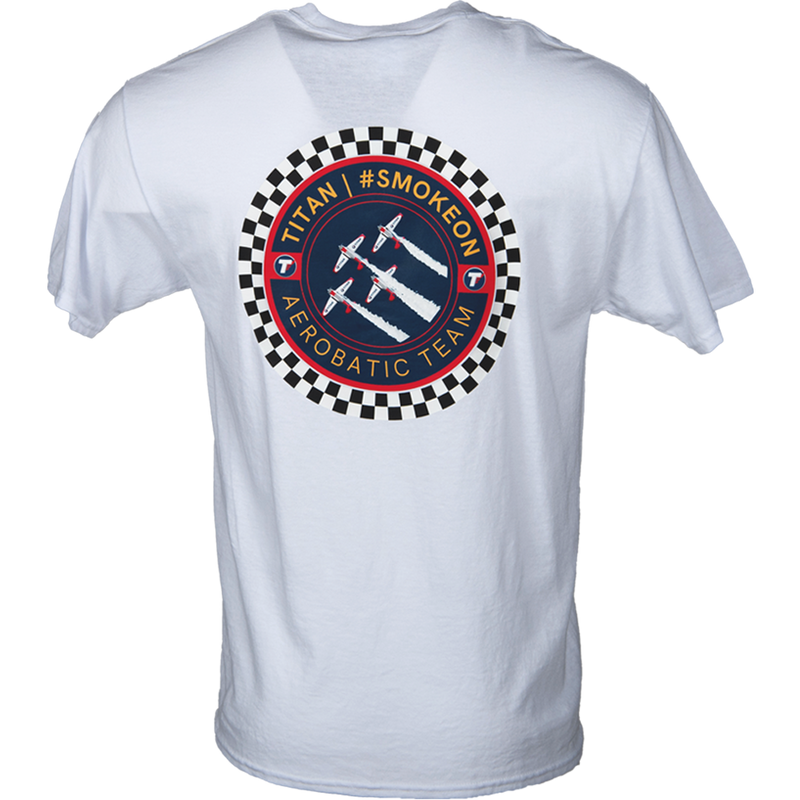 EAA Titan Aerobatics White Smoke On! T-Shirt