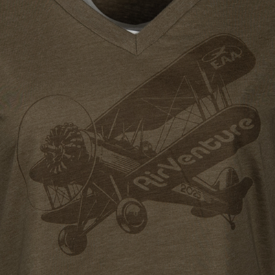 EAA Ladies' AirVenture 2025 Biplane T-Shirt