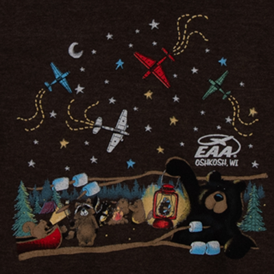 EAA Camping Bear Toddler Hoodie