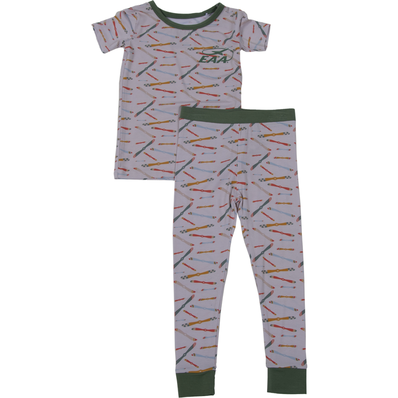 EAA Propeller Toddler Sleepwear Set