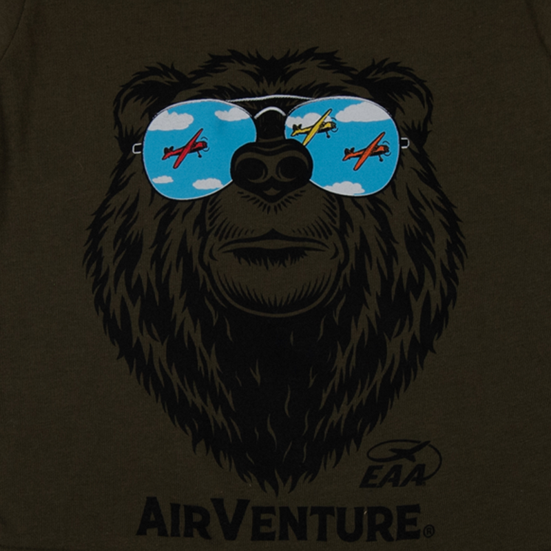 AirVenture Bear Reflection Toddler T-Shirt