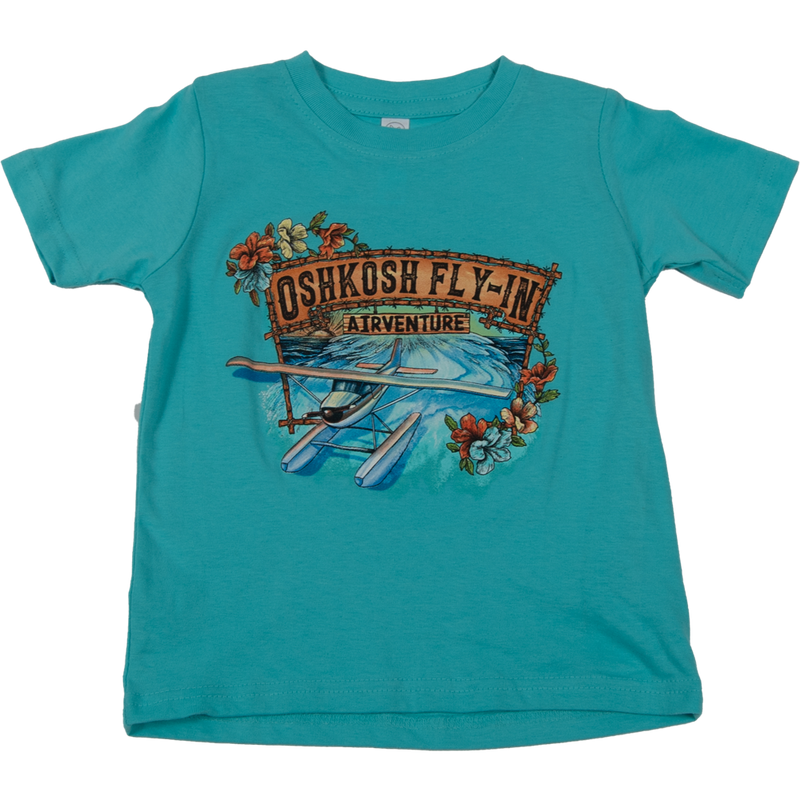 AirVenture Toddler Fly-in Hibiscus Seaplane T-Shirt