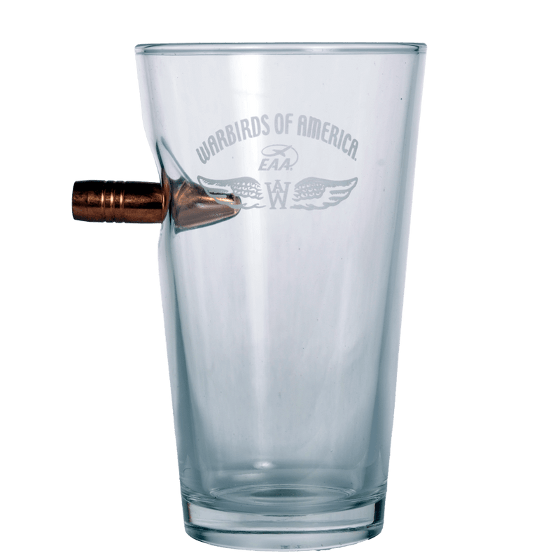 Pint Glass Wing Logo .50 Bullet - WB