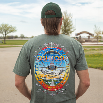 EAA AirVenture Oshkosh Event T-Shirt, Green