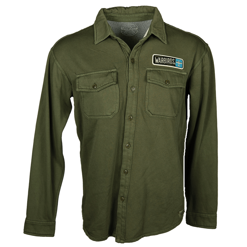 Shirt Button up Warbirds Embroidered Patch-WB