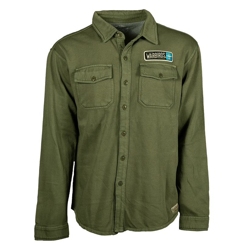 Shirt Button up Warbirds Embroidered Patch-WB