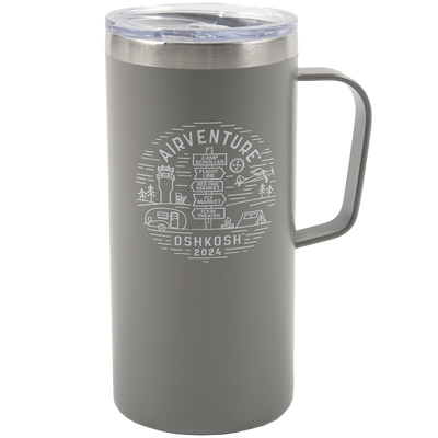 EAA AirVenture Oshkosh Camp Scholler Landmarks Travel Mug, 20oz.