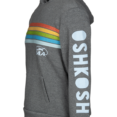 EAA Oshkosh Happy Stripes Hoodie, Grey