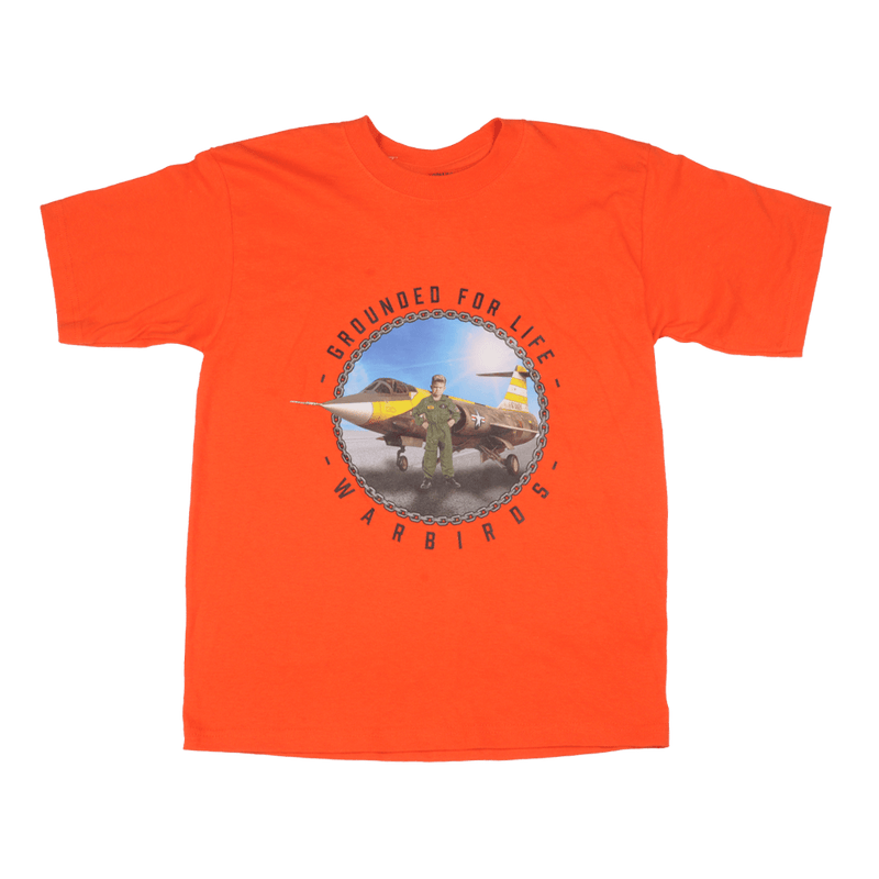 Orange Youth Tshirt Grounded for Life-WB