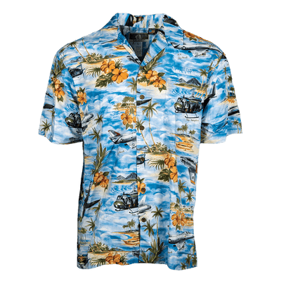 Shirt Hawaiian Vietnam Planes-WB