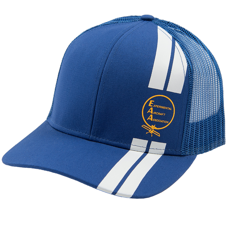 EAA Heritage Logo Hat, Royal Blue with White Stripes