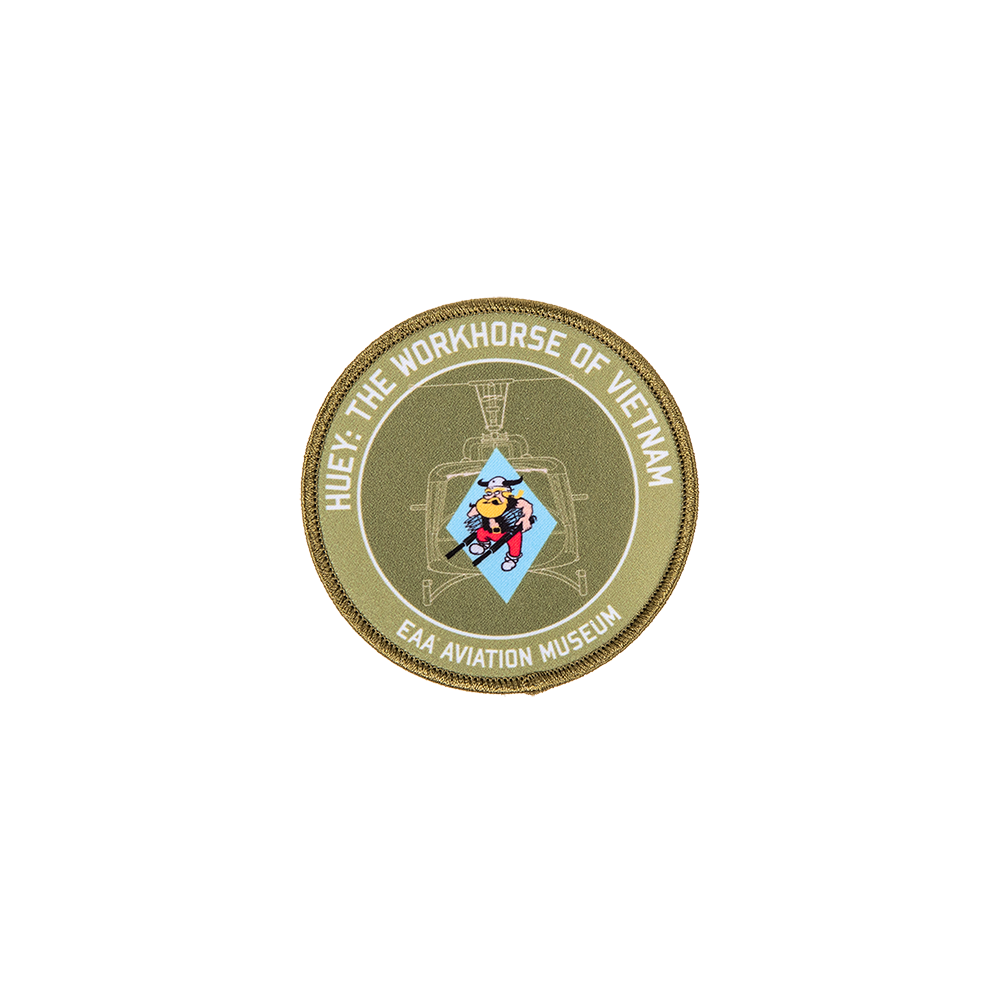 EAA UH-1 Huey: The Workhorse of Vietnam Round Patch – Shop EAA Merchandise
