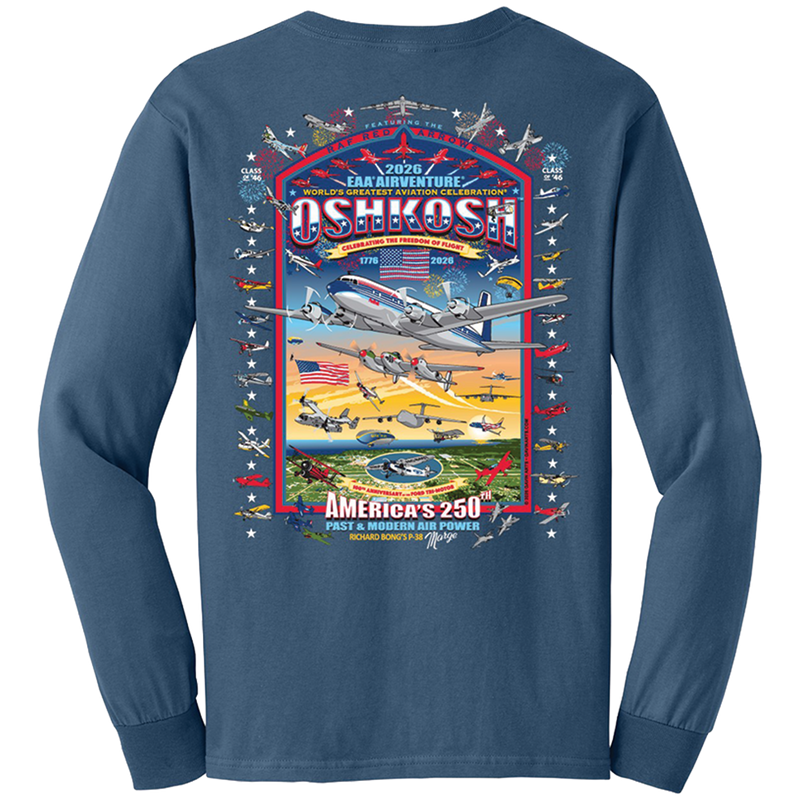 EAA AirVenture 2026 Event Long Sleeve Tee – Shop EAA Merchandise