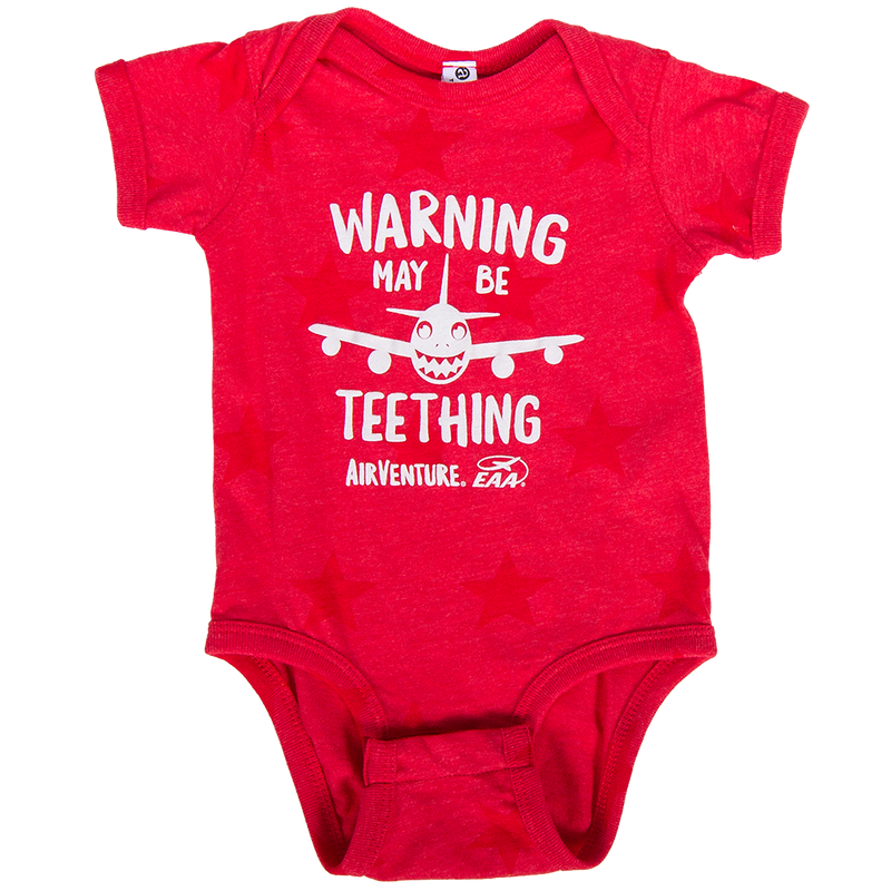 EAA Baby "Warning May Be Teething" Onesie