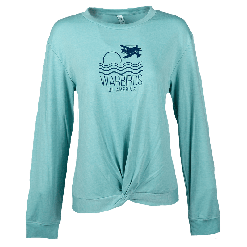 Tshirt Gigi Front Twist Ladies Long Sleeves-WB