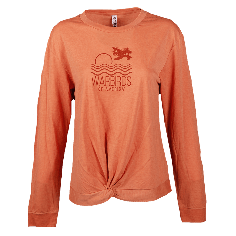 Tshirt Gigi Front Twist Ladies Long Sleeves-WB