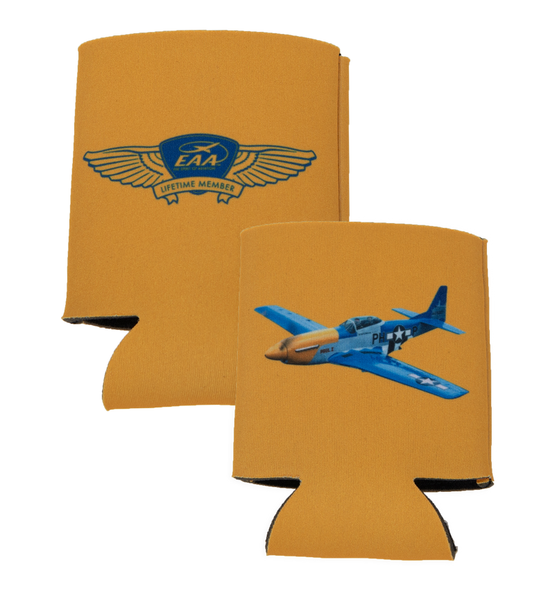 EAA Lifetime Member 12oz Can Coozie
