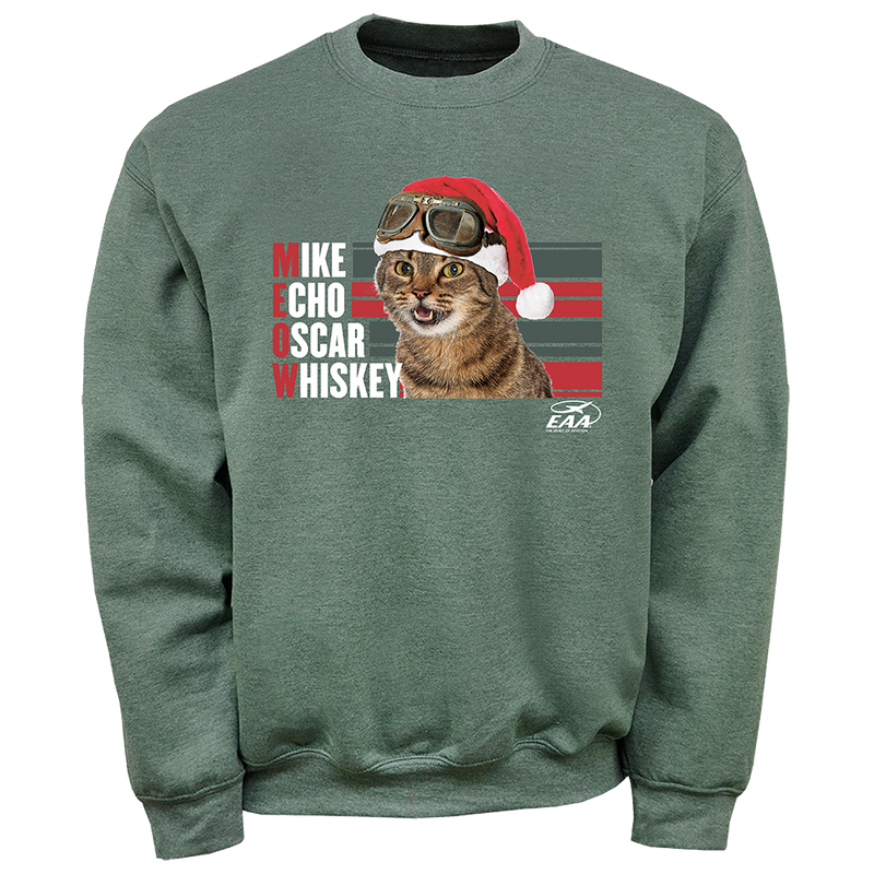 EAA MEOW Holiday Crewneck Sweatshirt