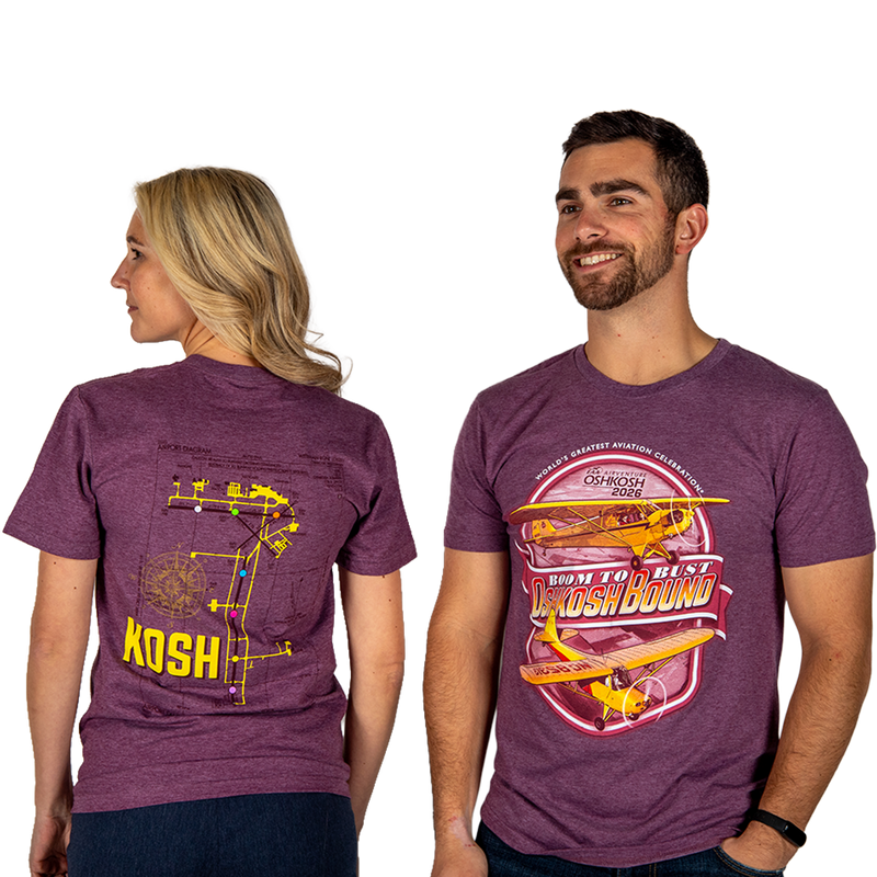 Boom to Bust Oshkosh Bound 2026 Tshirt